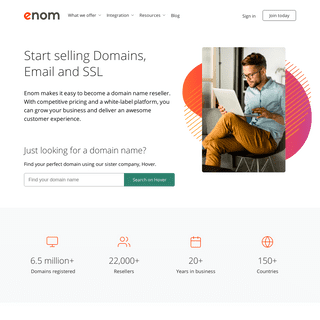 Enom - Reseller Platform for Domains, Email, and SSL