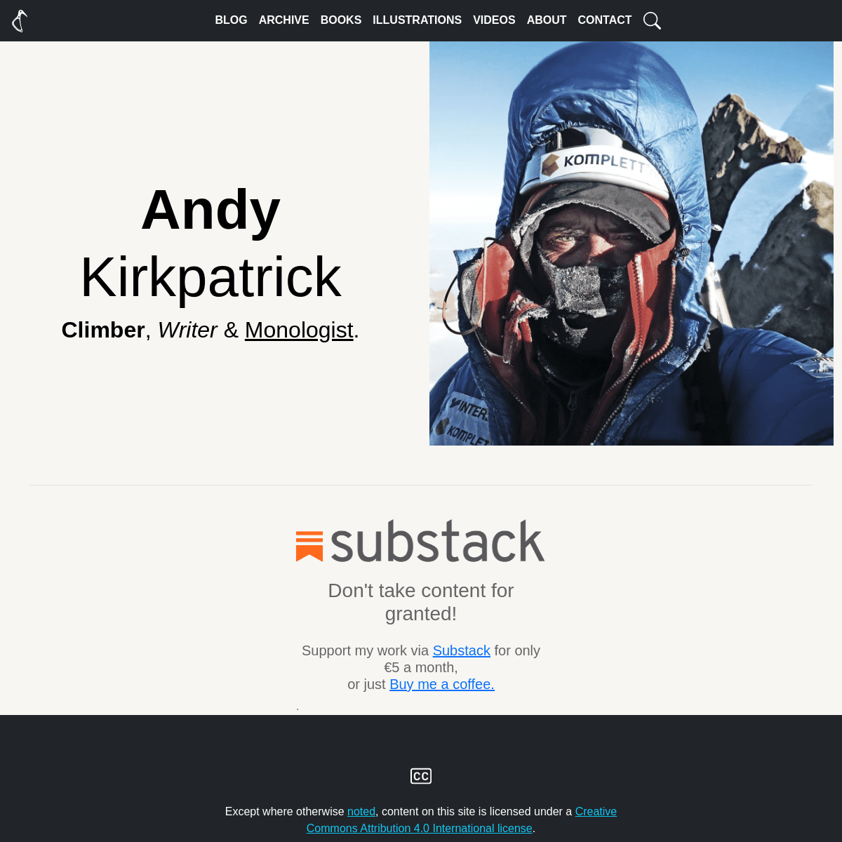 A complete backup of https://andy-kirkpatrick.com