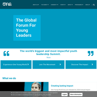 Homepage - One Young World