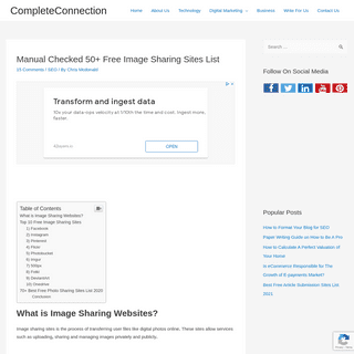 A complete backup of https://www.completeconnection.ca/image-sharing-sites/