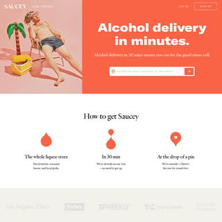 Alcohol Delivery Near You - Beer, Wine & Liquor 30 Minutes - Saucey