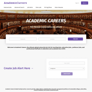 A complete backup of https://academiccareers.com