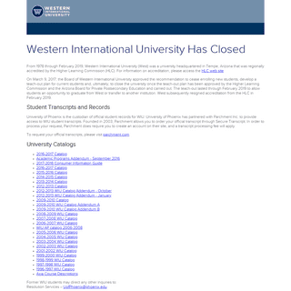 A complete backup of https://west.edu