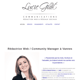 Lucie Gillet Communications â€“ RÃ©dactrice Web et Community Manager - luciegillet-communications.com