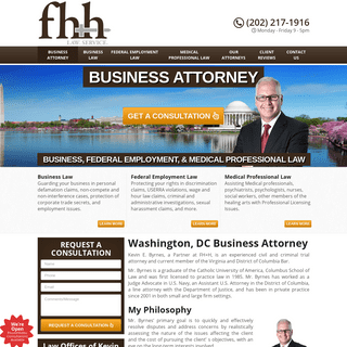 Business Attorney Washington, DC - Trial, Employment, Corporate Lawyer