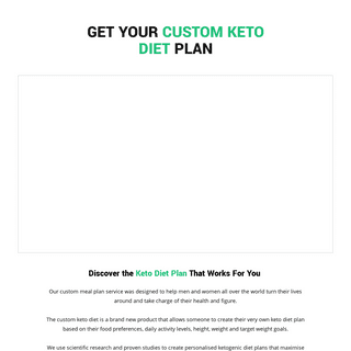 Keto Diet â€“ Custom Keto Diet For You
