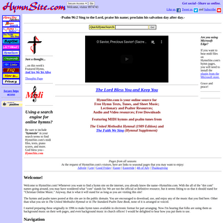 A complete backup of https://hymnsite.com