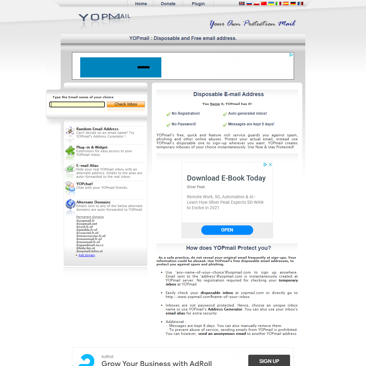 A complete backup of http://www.yopmail.com/