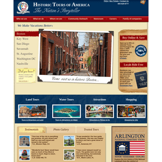 Sightseeing Tours, Attractions, and Museums by Historic Tours of America