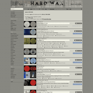 A complete backup of https://hardwax.com