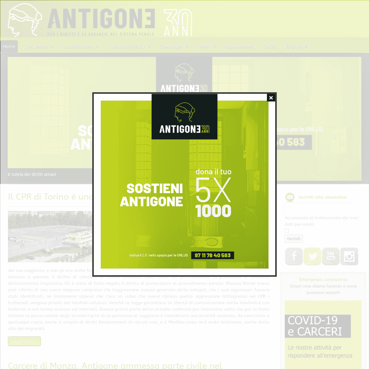 A complete backup of https://antigone.it