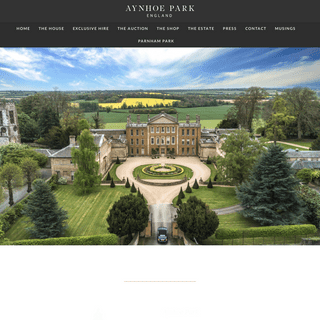 A complete backup of https://aynhoepark.co.uk