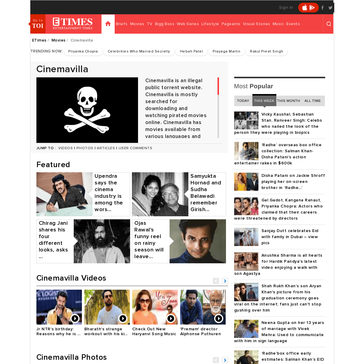 A complete backup of https://timesofindia.indiatimes.com/entertainment/cinemavilla