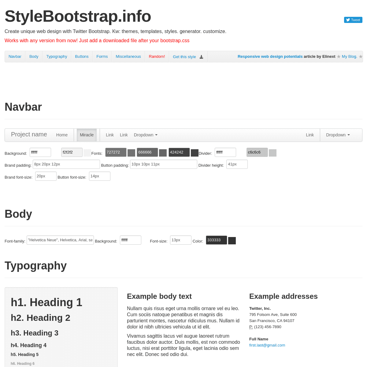 A complete backup of https://stylebootstrap.info