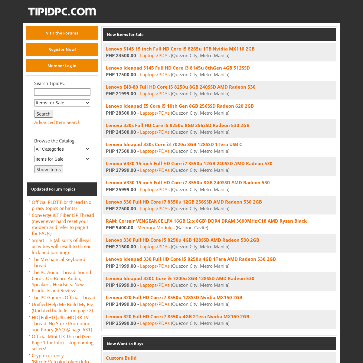A complete backup of https://tipidpc.com