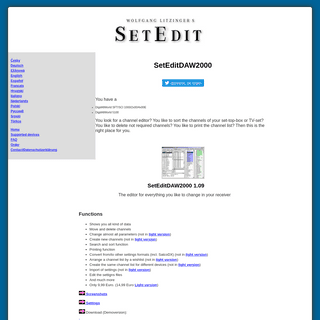 A complete backup of https://www.setedit.de/SetEdit.php?spr=2&Editor=7
