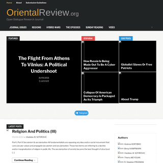 A complete backup of https://orientalreview.org