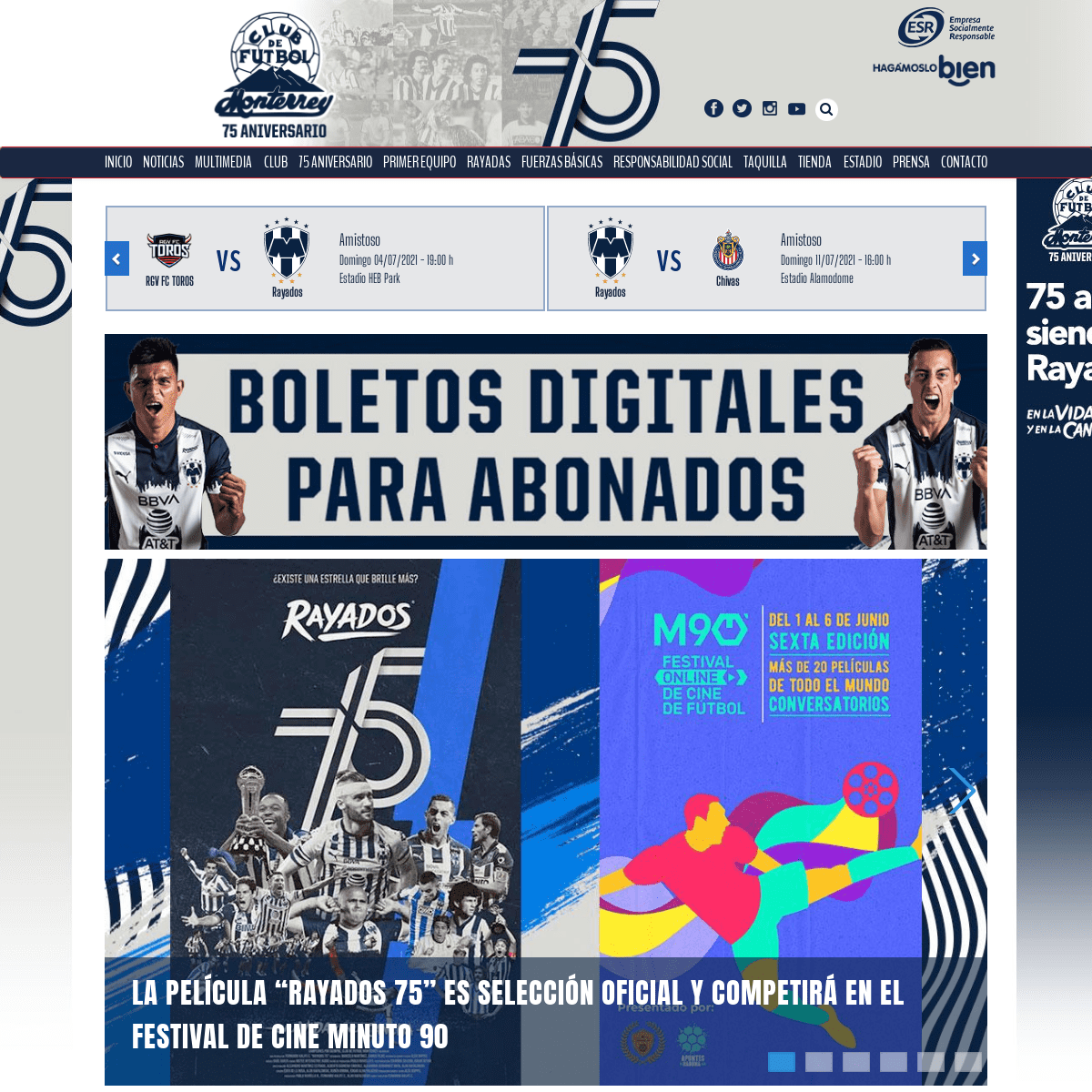 A complete backup of https://rayados.com