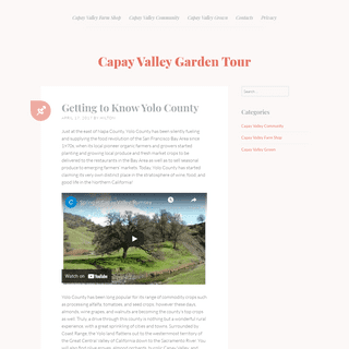 A complete backup of https://capayvalleygardentour.com