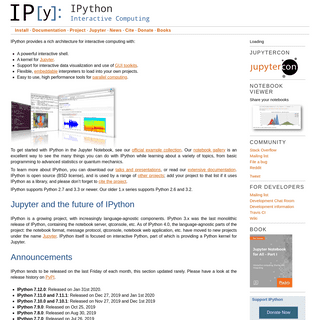 Jupyter and the future of IPython â€” IPython