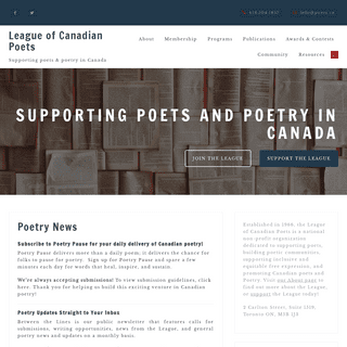 A complete backup of https://poets.ca