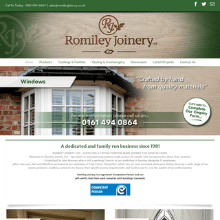 A complete backup of https://romileyjoinery.co.uk