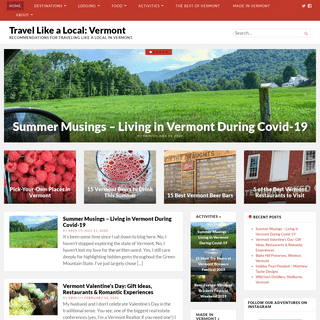 Travel Like a Local- Vermont - Recommendations for traveling like a local in Vermont.