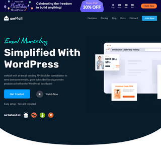 weMail - Beautiful Email Marketing Software for WordPress