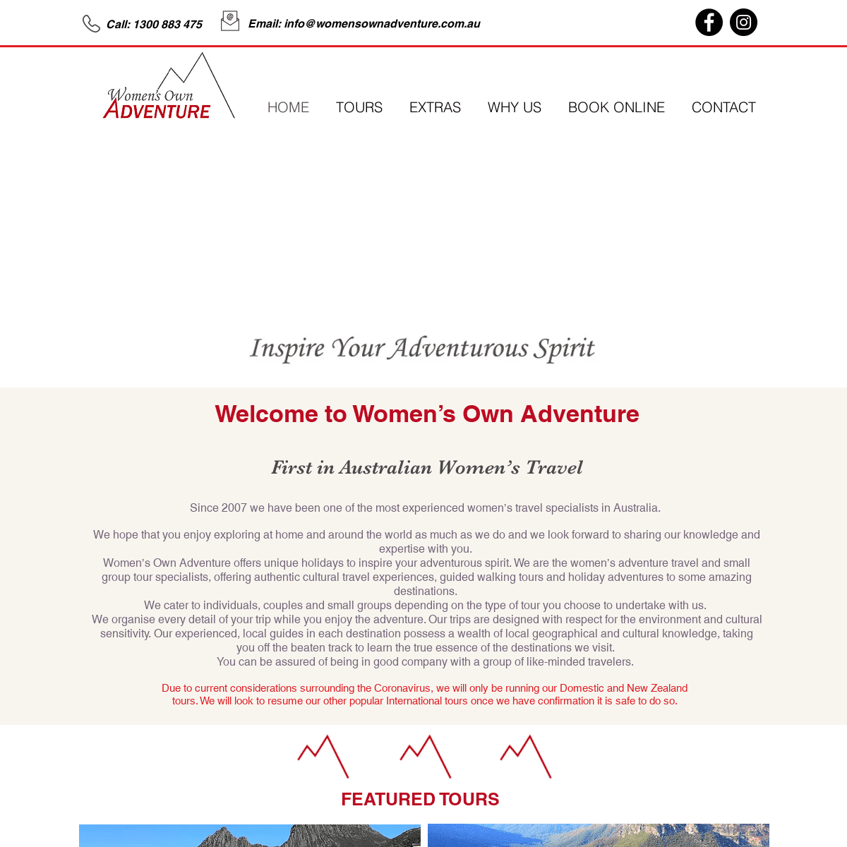 A complete backup of https://womensownadventure.com.au