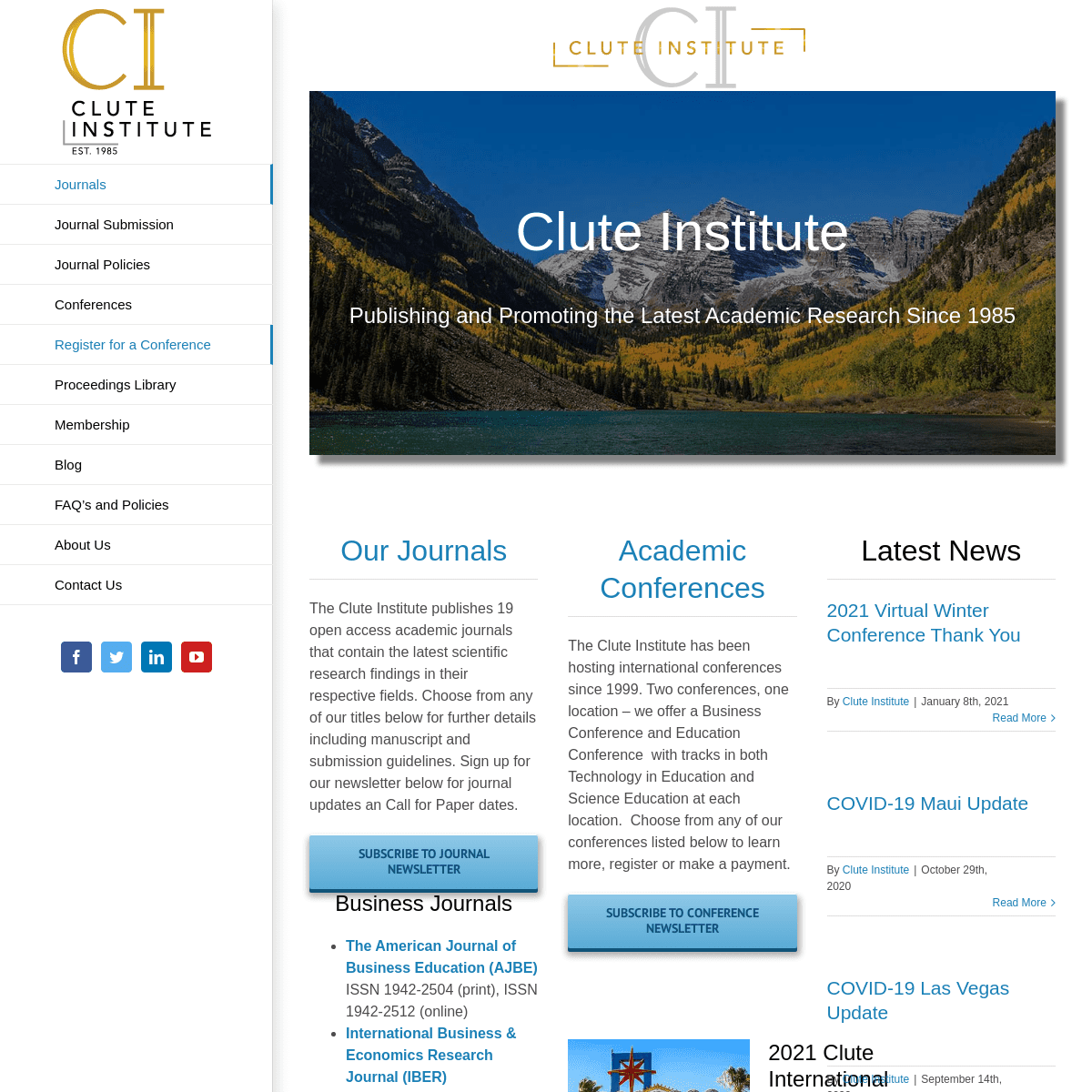 A complete backup of https://cluteinstitute.com