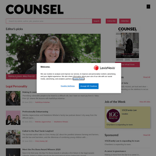 A complete backup of https://counselmagazine.co.uk
