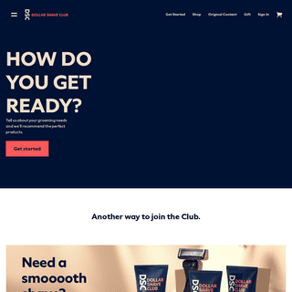 Dollar Shave Club - Landing Home Page