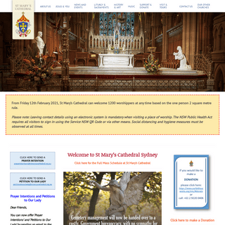 A complete backup of https://stmaryscathedral.org.au