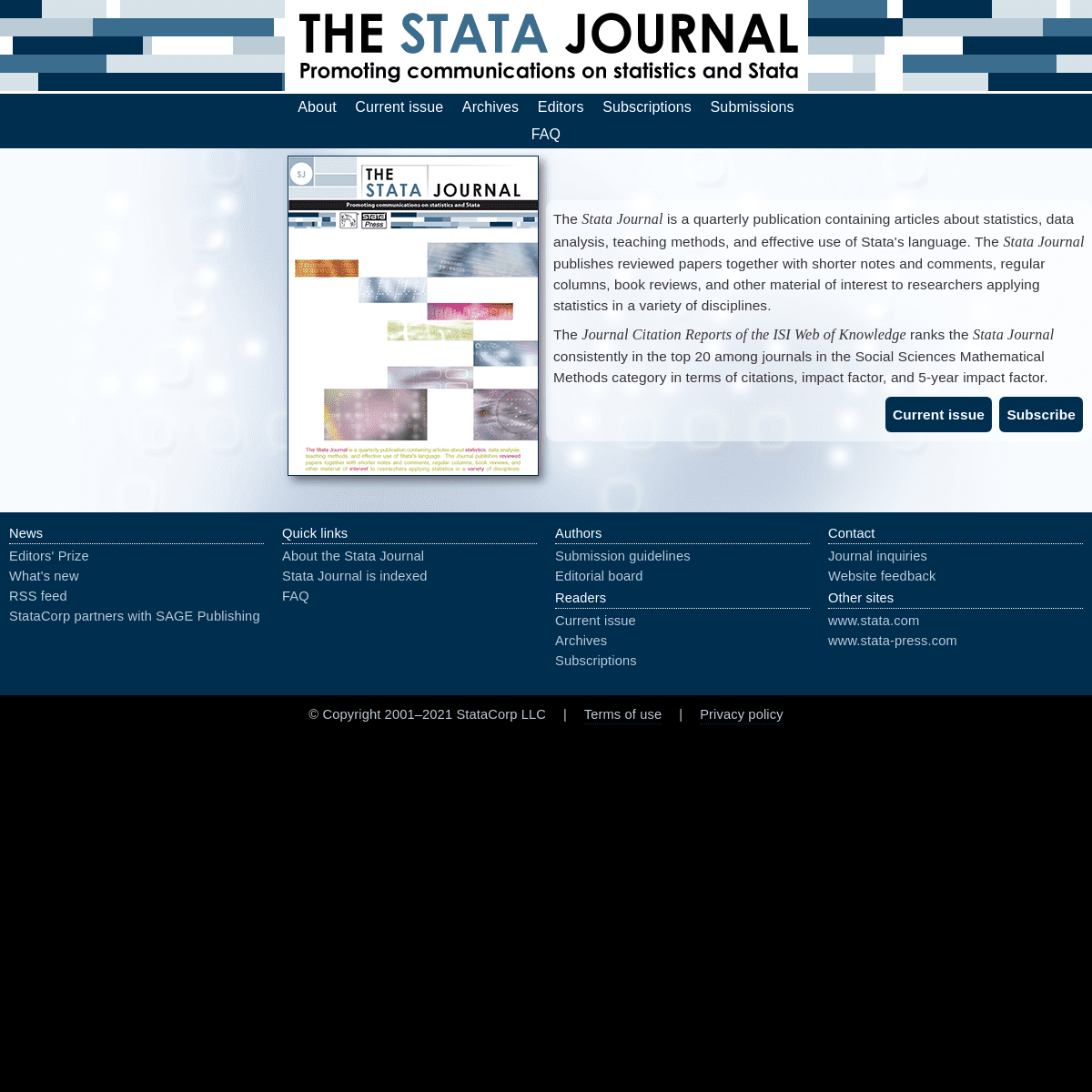 A complete backup of https://stata-journal.com