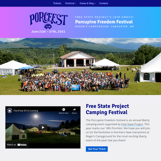 PorcFest - The Porcupine Freedom Festival 2021 in NH PorcFest
