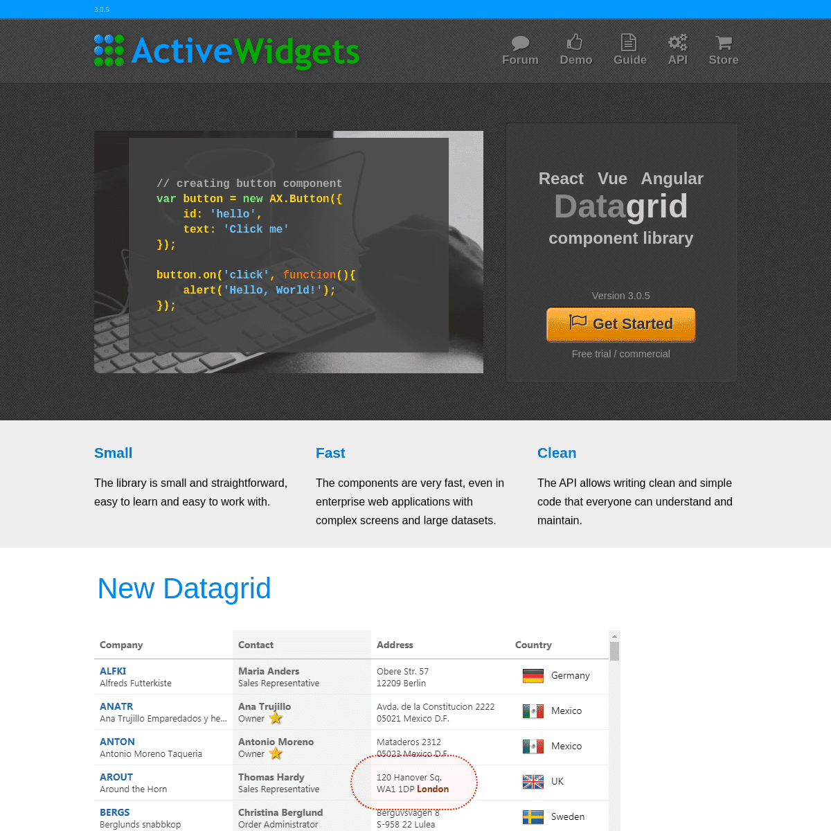 A complete backup of https://activewidgets.com