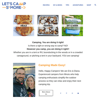 Camping Made Easy - Let`s Camp S`moreâ„¢