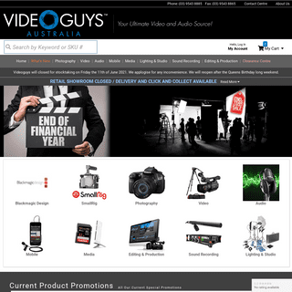 Videoguys Australia - Camera, Video & Audio Gear Sales
