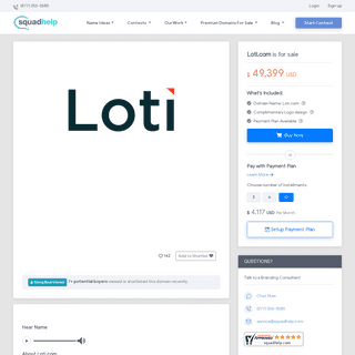 Loti.com is for sale