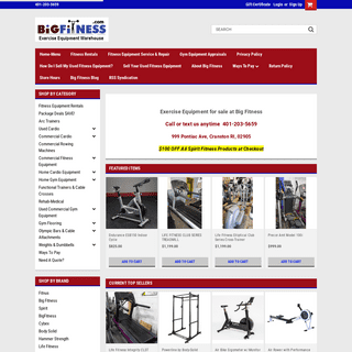 Exercise Equipment for sale. New & Used at Big Fitness