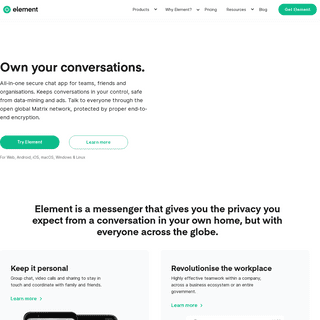 Element - Secure Collaboration and Messaging