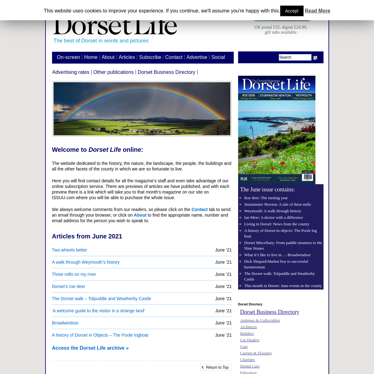 A complete backup of https://dorsetlife.co.uk