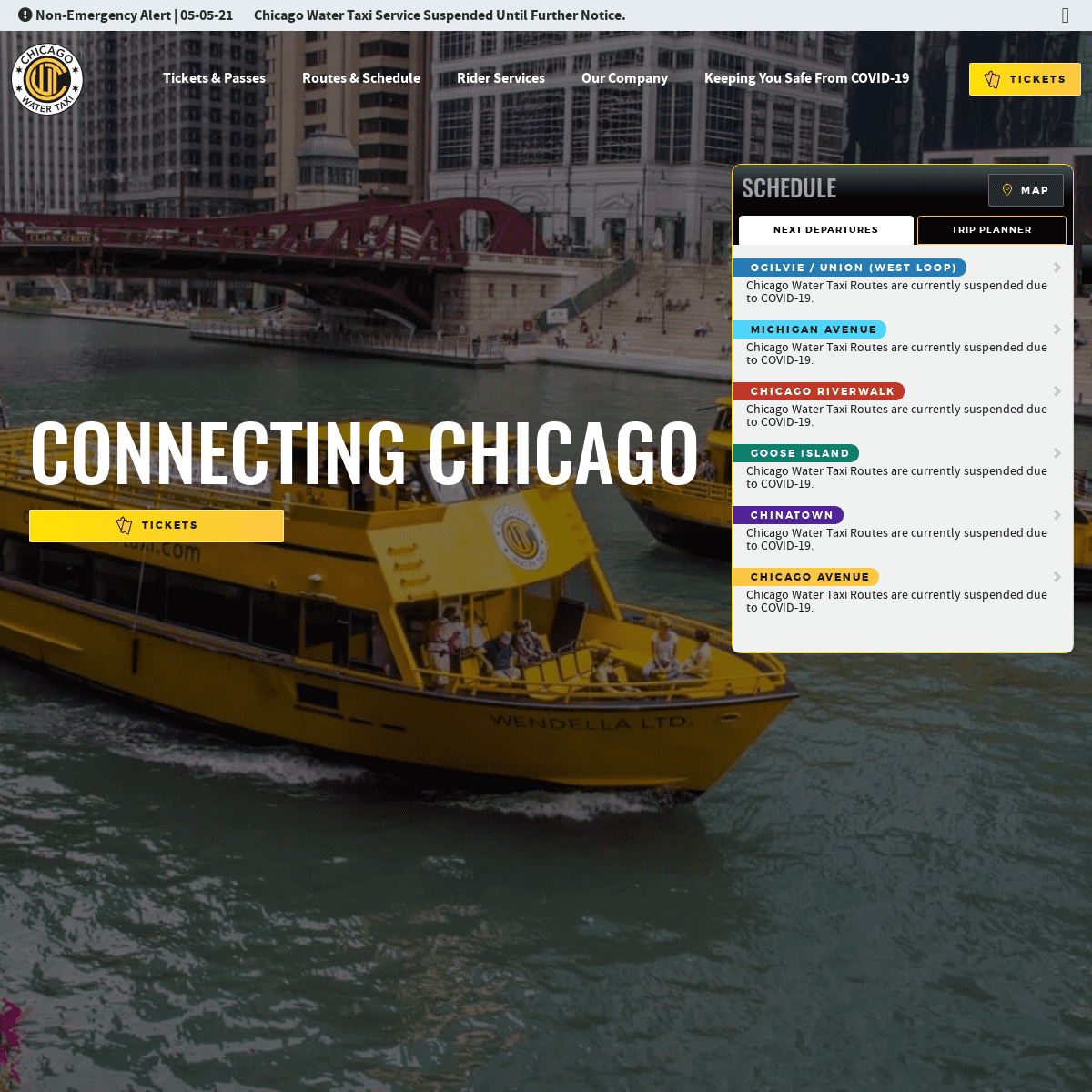 A complete backup of https://chicagowatertaxi.com