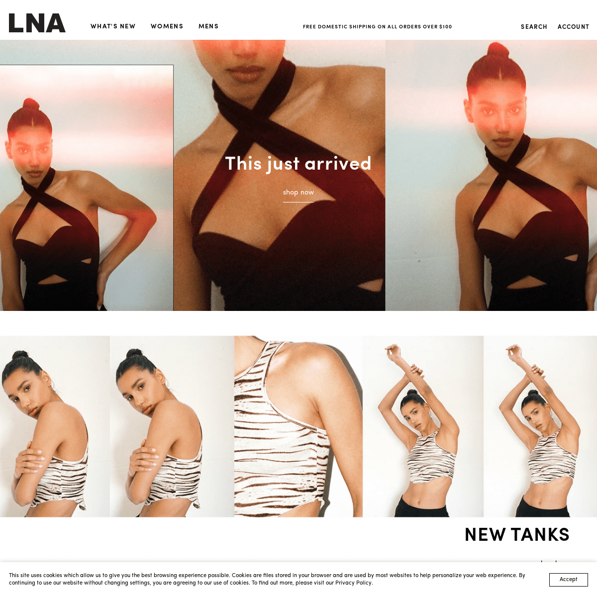 A complete backup of https://lnaclothing.com