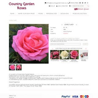 A complete backup of https://www.countrygardenroses.co.uk/shop/view/182-Lovely-Lady-/