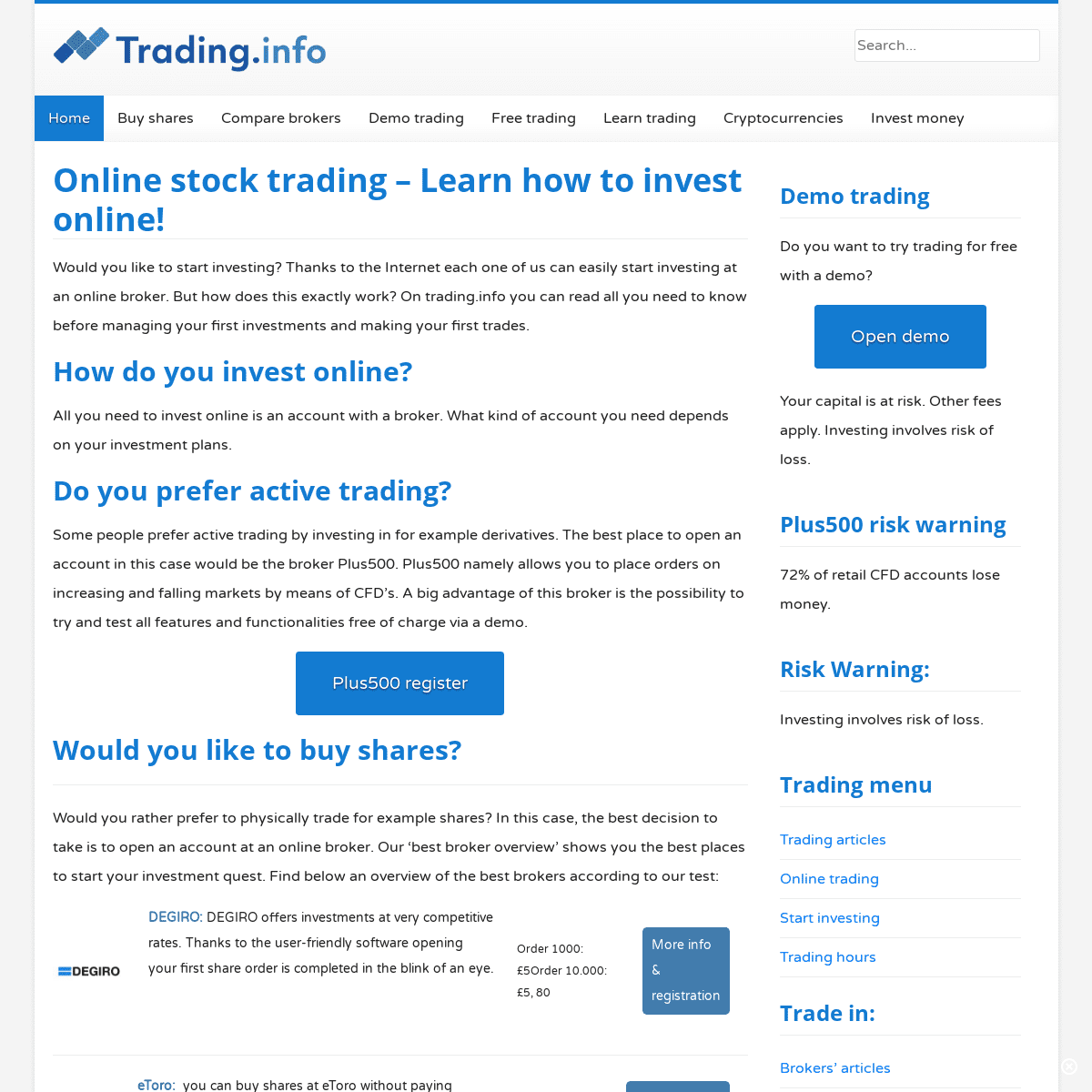 A complete backup of https://trading.info