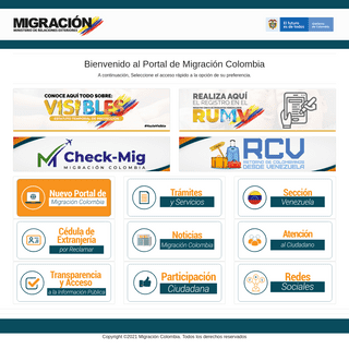 Inicio RÃ¡pido Portal Web MigraciÃ³n Colombia