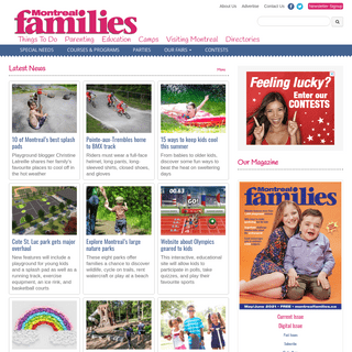 Montreal Families Magazine Home Page - Montreal Families Magazine