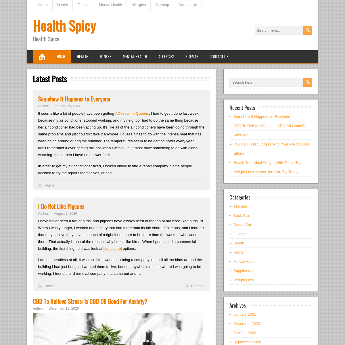 A complete backup of https://healthspicy.com