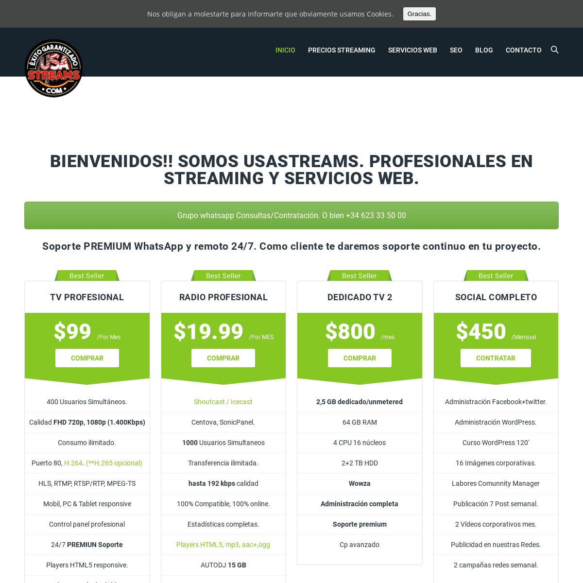 A complete backup of https://usastreams.com